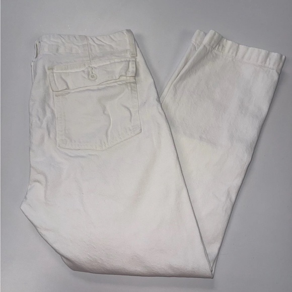 Revolve Edwin Jeans Women’s Malia Eggshell 100% Cotton Size 28 - Picture 9 of 10